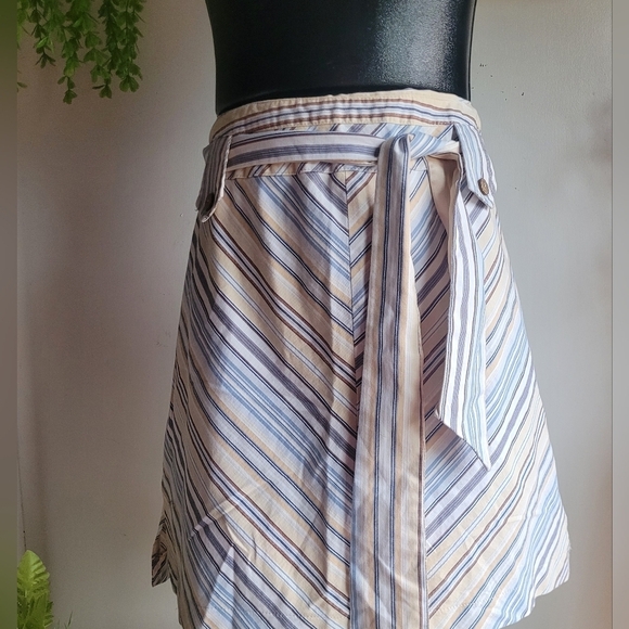 Studio Mode Diagonal Striped A Line Skirt 12 - Picture 1 of 7